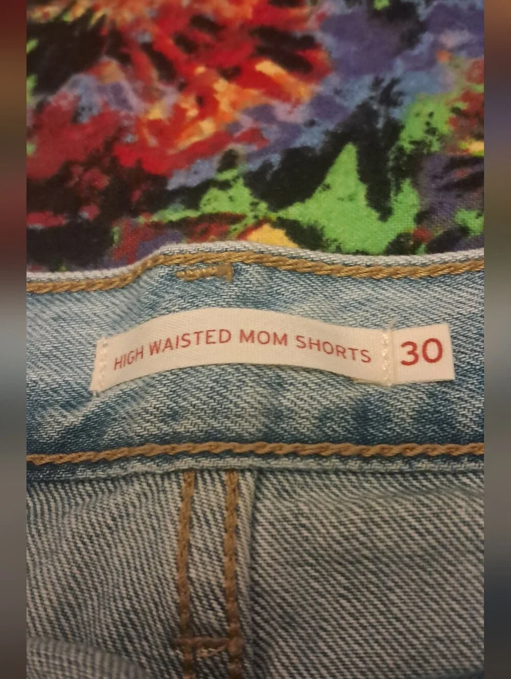Denim Levi High Waisted Mom Shorts - Picture 4 of 8